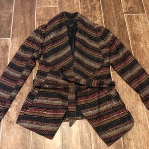 JACK by BB DAKOTA Wrap JACKET COAT Medium Tie